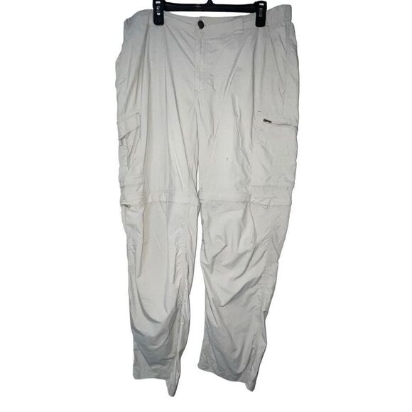 Columbia Mens Size 38/32 Cream Omni Shade Sun Protection Cargo‎ Pants - Picture 1 of 12